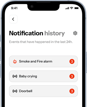 Soundfr mobile app notification screen